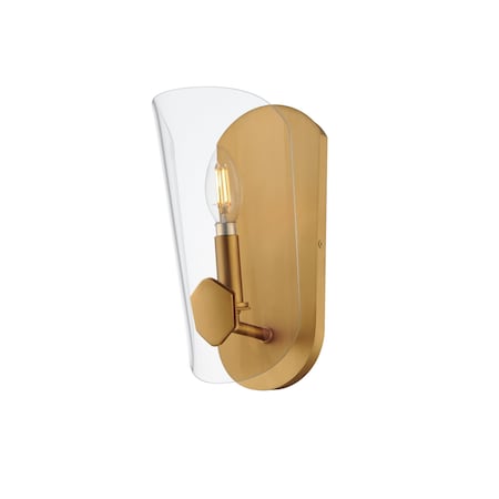 Maxim Lighting Armory 1-Light Wall Sconce, Natural Aged Brass 32351CLNAB